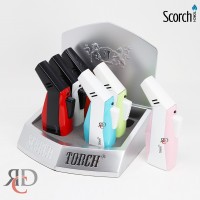 SCORCH TORCH TURBO 45DEGREE PUSH BUTTON TWO-TONE COLOR STDS74 - 6CT/ DISPLAY